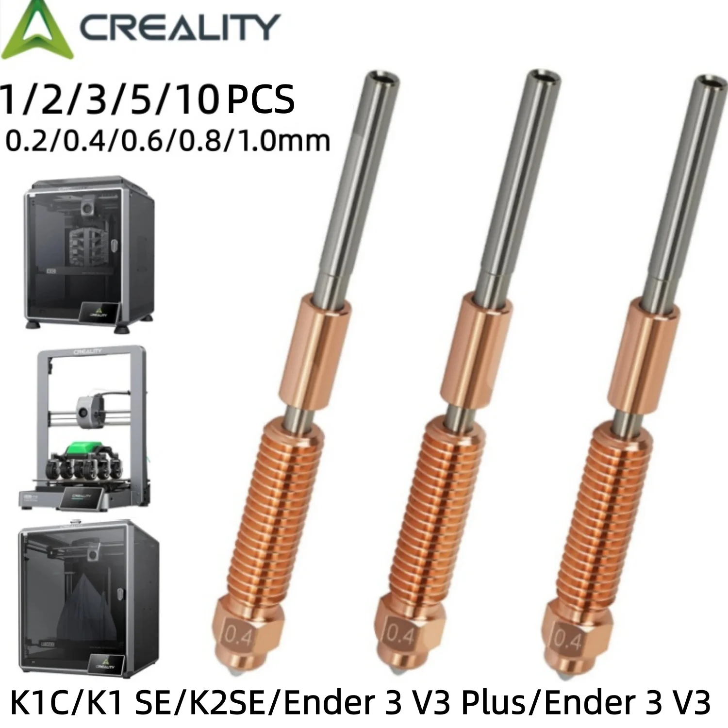 Dysza Creality K2 SE, dysza do drukarki 3D z szybką wymianą, dysza ze stopu miedzi i hartowanej stali do Ender… Dysza Creality K2 SE, dysza do drukarki 3D z szybką wymianą, dysza ze stopu miedzi i hartowanej stali do Ender…