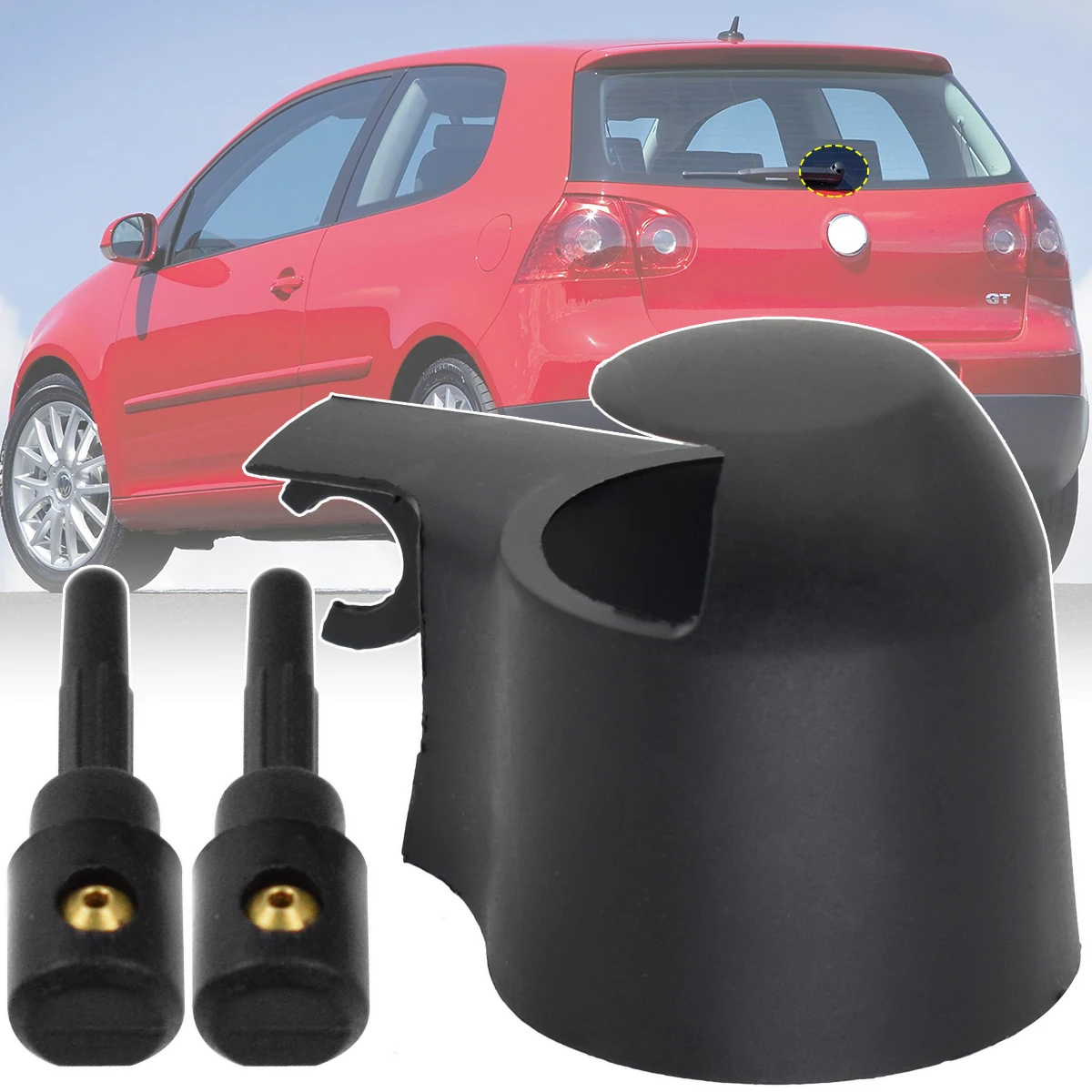 Dysza spryskiwacza do VW Golf 5 Mk5 2003-2009 Rabbit GTI Jetta SportWagen Vento Variant Dysza spryskiwacza do VW Golf 5 Mk5 2003-2009 Rabbit GTI Jetta SportWagen Vento Variant