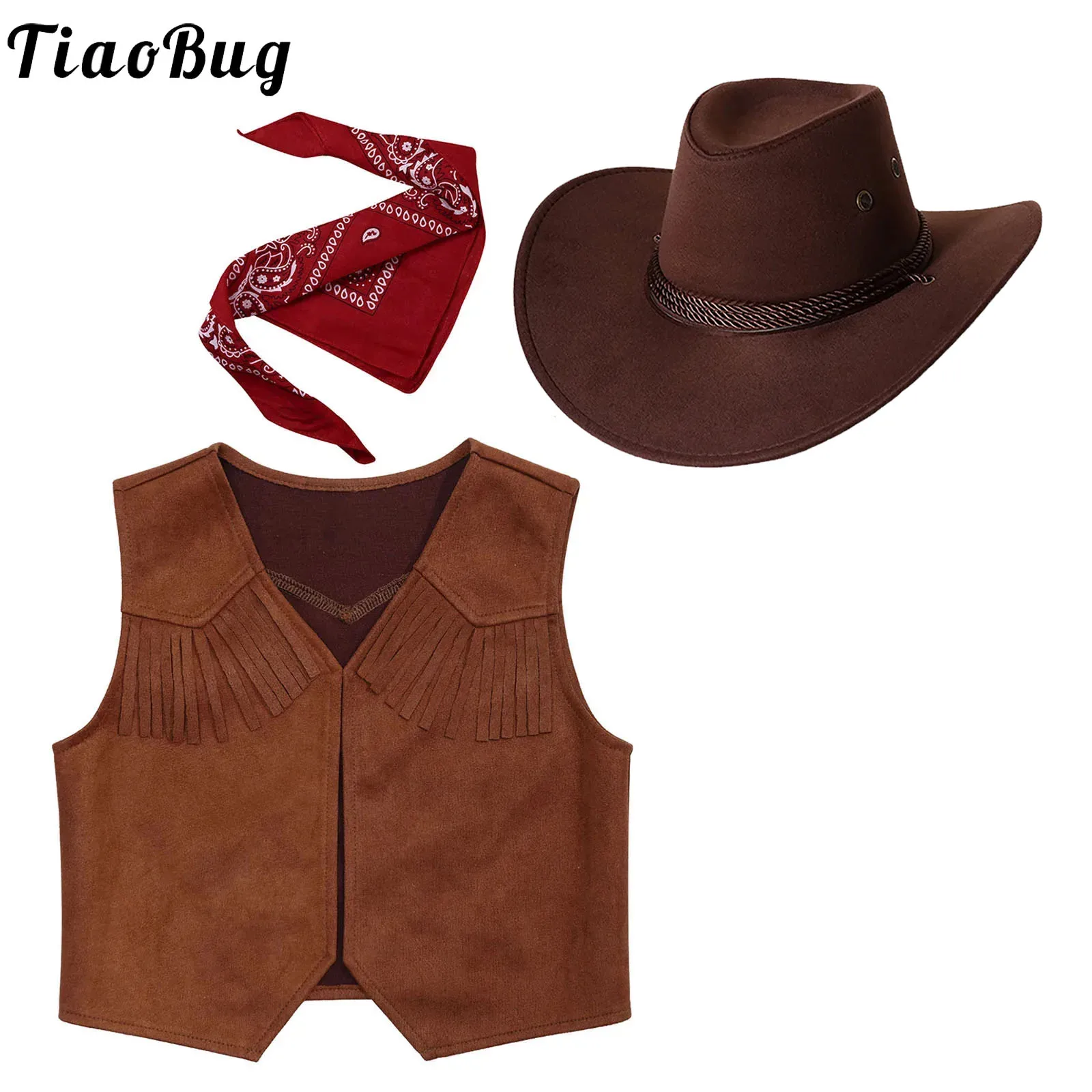 Dziki Zachód Cosplay kowbojski kostium kowbojki przebranie na Halloween ubrania nowa kamizelka bez rękawów z… Dziki Zachód Cosplay kowbojski kostium kowbojki przebranie na Halloween ubrania nowa kamizelka bez rękawów z…