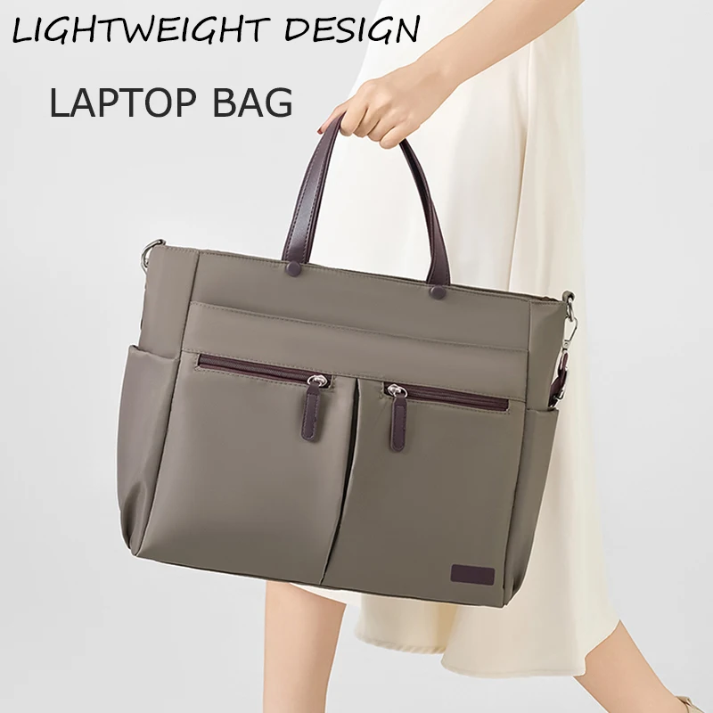 【 Torba na laptopa 】 Nylonowa, codzienna torba na laptopa dla kobiet, torba do pracy, lekka torba na ramię z…