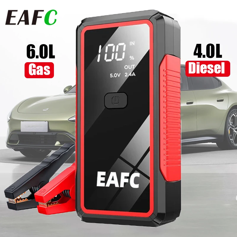 EAFC 2000A / 600A Przenośny Rozruchowywacz Samochodowy Power Bank Booster Akumulatora Samochodowego 12V… EAFC 2000A / 600A Przenośny Rozruchowywacz Samochodowy Power Bank Booster Akumulatora Samochodowego 12V…