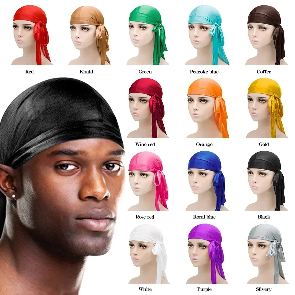 Elastyczność Baotou z kapturem zespoły symulacja Silky Durag długi tren czapka piracka pałąk Turban dla dzieci… Elastyczność Baotou z kapturem zespoły symulacja Silky Durag długi tren czapka piracka pałąk Turban dla dzieci…