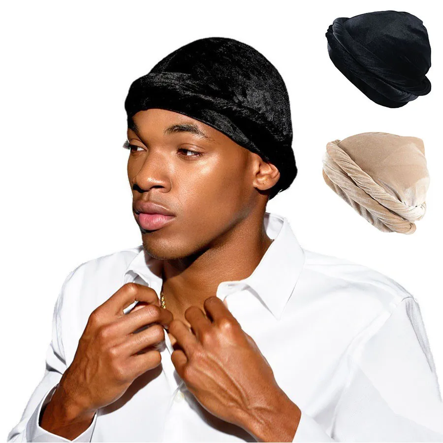 Elastyczny aksamit warkocze męskie Turban satynowa podszewka Streetwear Hip-hop pałąk czapka rozciągliwy… Elastyczny aksamit warkocze męskie Turban satynowa podszewka Streetwear Hip-hop pałąk czapka rozciągliwy…