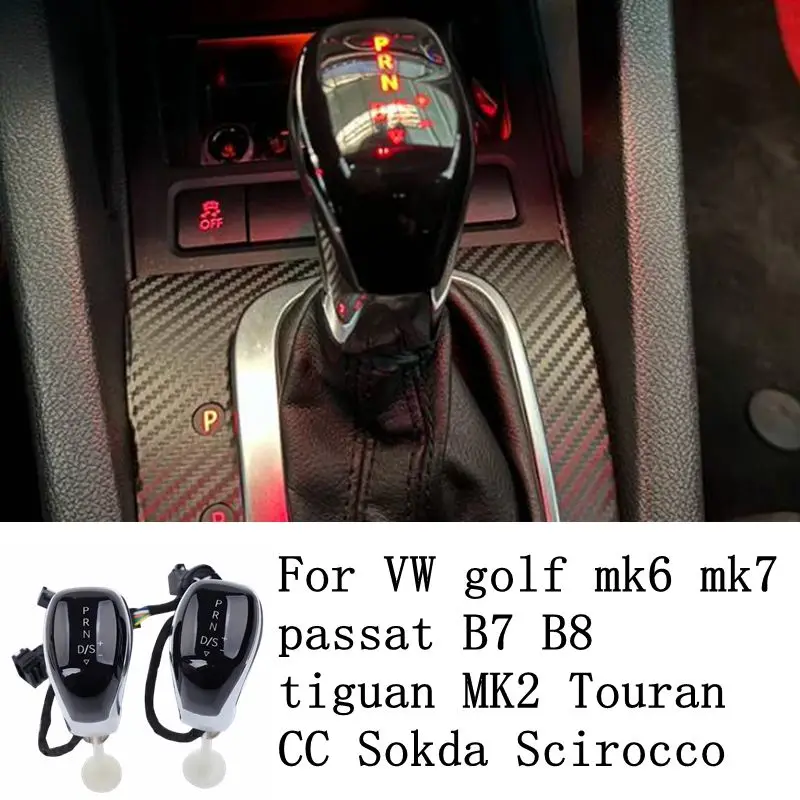 Elektroniczny uchwyt zmiany biegów LED do Vw Golf Mk6 Mk7 Passat B7 B8 Tiguan Mk2 Dsg Volkswagen Automatyczna…