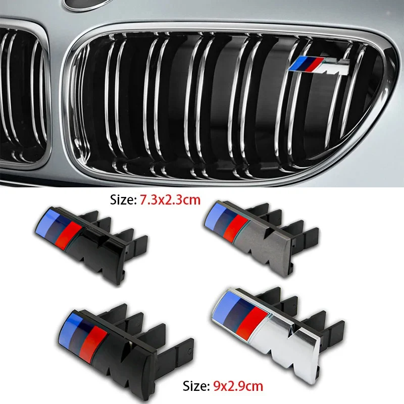 Emblemat 3D ABS na przednią kratkę wlotu powietrza z logo BMW M do modeli X1 X2 X3 X4 X5 X6 F48 G01 E84 E83…