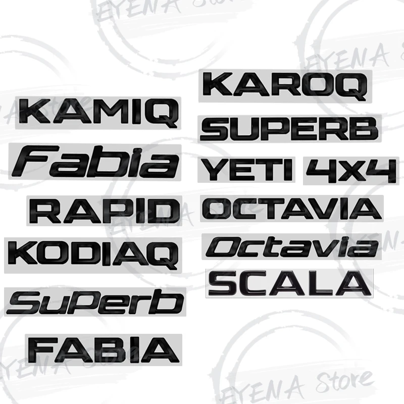 Emblemat Metalowy Naklejka Logo Fabia Octavia TSI Scala Kodiaq Karoq 4X4 Kamiq Yeti Rapid Superb na Tylną… Emblemat Metalowy Naklejka Logo Fabia Octavia TSI Scala Kodiaq Karoq 4X4 Kamiq Yeti Rapid Superb na Tylną…