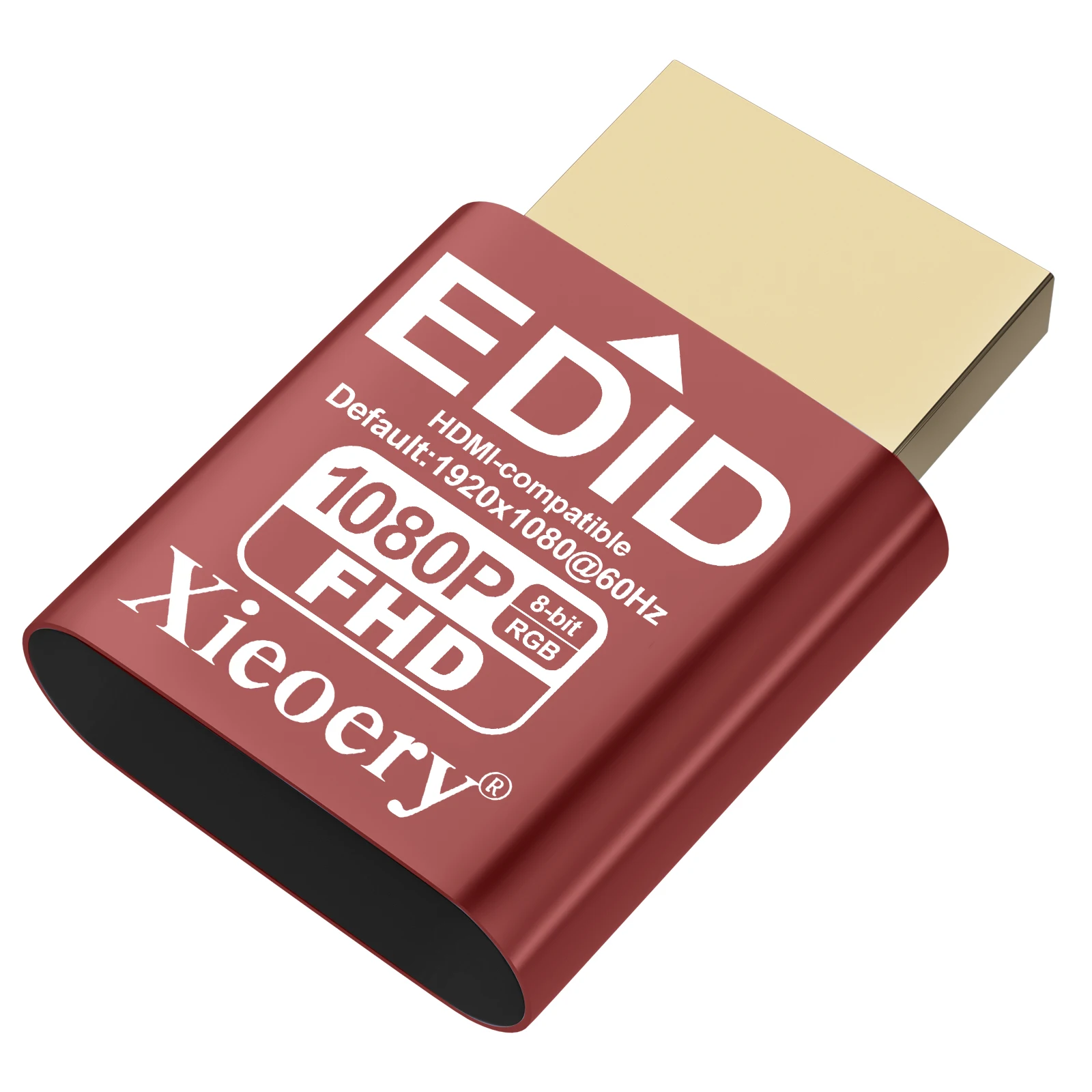 Emulator HDMI EDID 1080P 60Hz RGB, atrapa HDMI FHD do rigów GPU, stabilne wyjście wideo i obsługa EDID z…