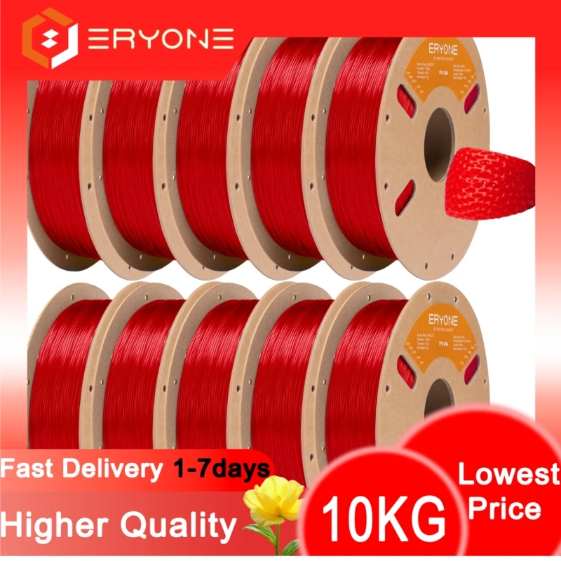 ERYONE NOWY Filament TPU 85A 1.75mm +/-0.03mm, Elastyczny Filament TPU 85A do Drukarek 3D Najniższa Cena ERYONE NOWY Filament TPU 85A 1.75mm +/-0.03mm, Elastyczny Filament TPU 85A do Drukarek 3D Najniższa Cena