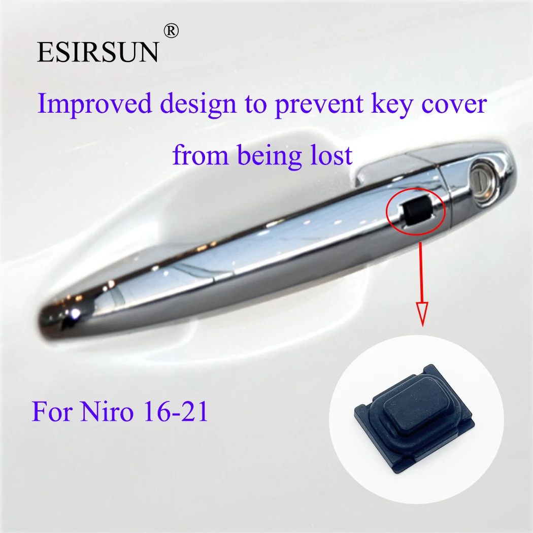 ESIRSUN FRONT DOOR Exterior Door Handle Small Button Switch Cover Fit For KIA NIRO 2016 2017 2018 2019 2020… ESIRSUN FRONT DOOR Exterior Door Handle Small Button Switch Cover Fit For KIA NIRO 2016 2017 2018 2019 2020…