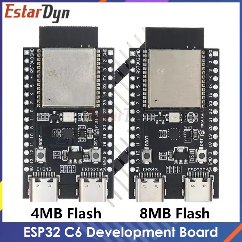 ESP32-C6 ESP32 WiFi + Bluetooth Internet rzeczy podwójna płytka rozwojowa typu C ESP 32 płyta główna…