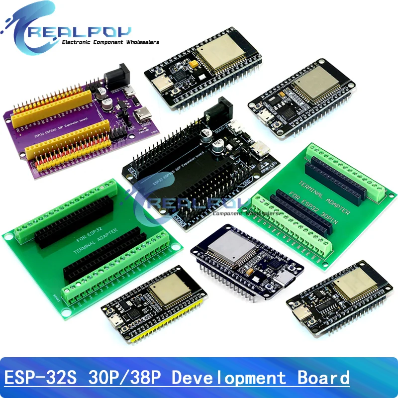 ESP32 ESPWROOM32 Micro/Type-c USB CH340C CP2102 WiFi+Bluetooth Ultra-Low Power Dual Core ESP32-DevKitC32… ESP32 ESPWROOM32 Micro/Type-c USB CH340C CP2102 WiFi+Bluetooth Ultra-Low Power Dual Core ESP32-DevKitC32…