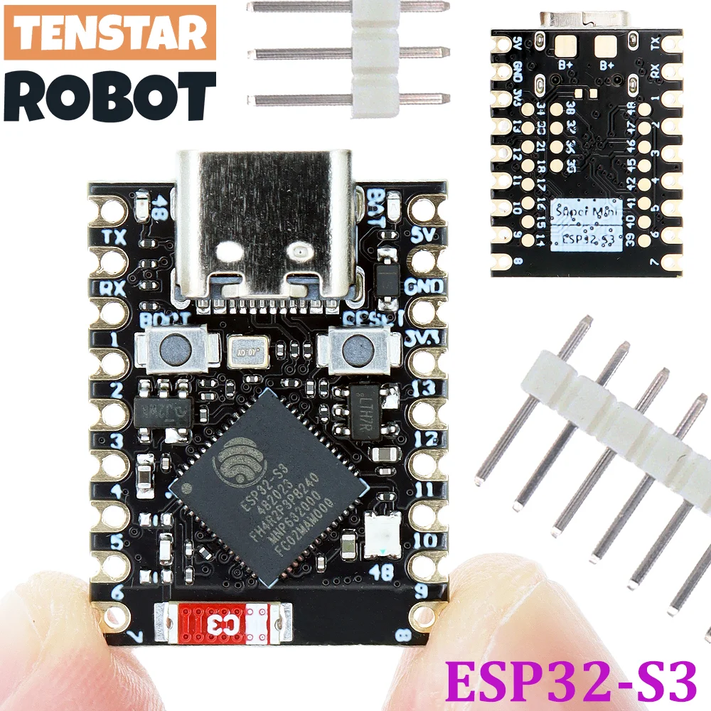 ESP32-S3 Supermini płytka rozwojowa WiFi Bluetooth 5.0 bardzo mały rozmiar ESP32 S3 ESP32-S3FH4R2 dla IDE dla…
