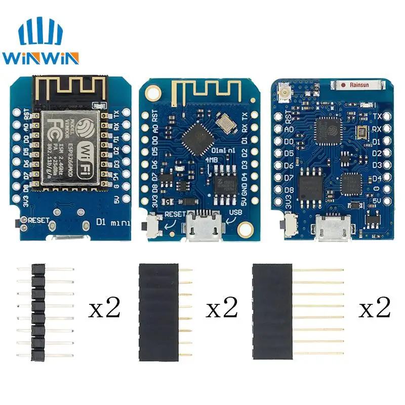 ESP8266 ESP-12 ESP-12F CH340G CH340 V2 USB WeMos D1 Mini płyta rozwojowa WIFI D1 Mini NodeMCU Lua IOT Board…