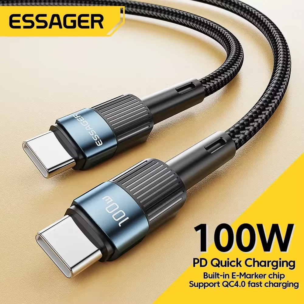 Essager 100W USB typ C na USB C kabel USB-C PD szybka ładowarka przewód do Macbook Samsung Xiaomi type-c kabel…