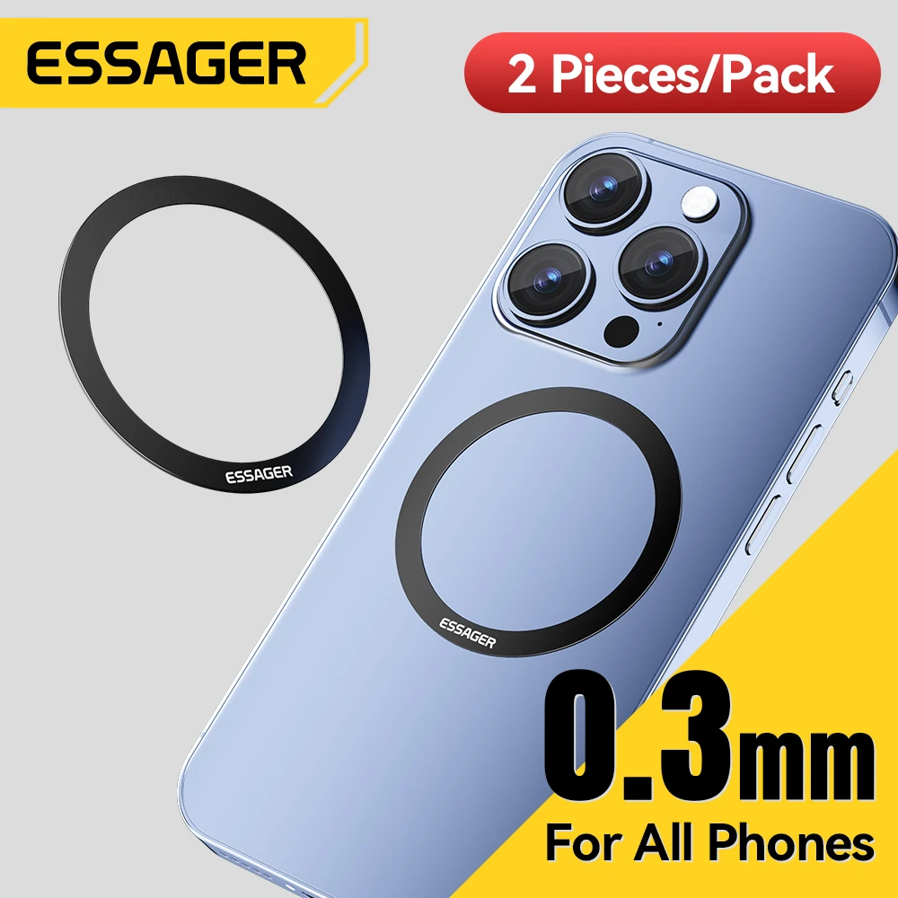 Essager 2PCS Magnetyczny metalowy pierścień do Magsafe iPhone 15 14 13 12Pro Telefony z Androidem Pierścienie… Essager 2PCS Magnetyczny metalowy pierścień do Magsafe iPhone 15 14 13 12Pro Telefony z Androidem Pierścienie…