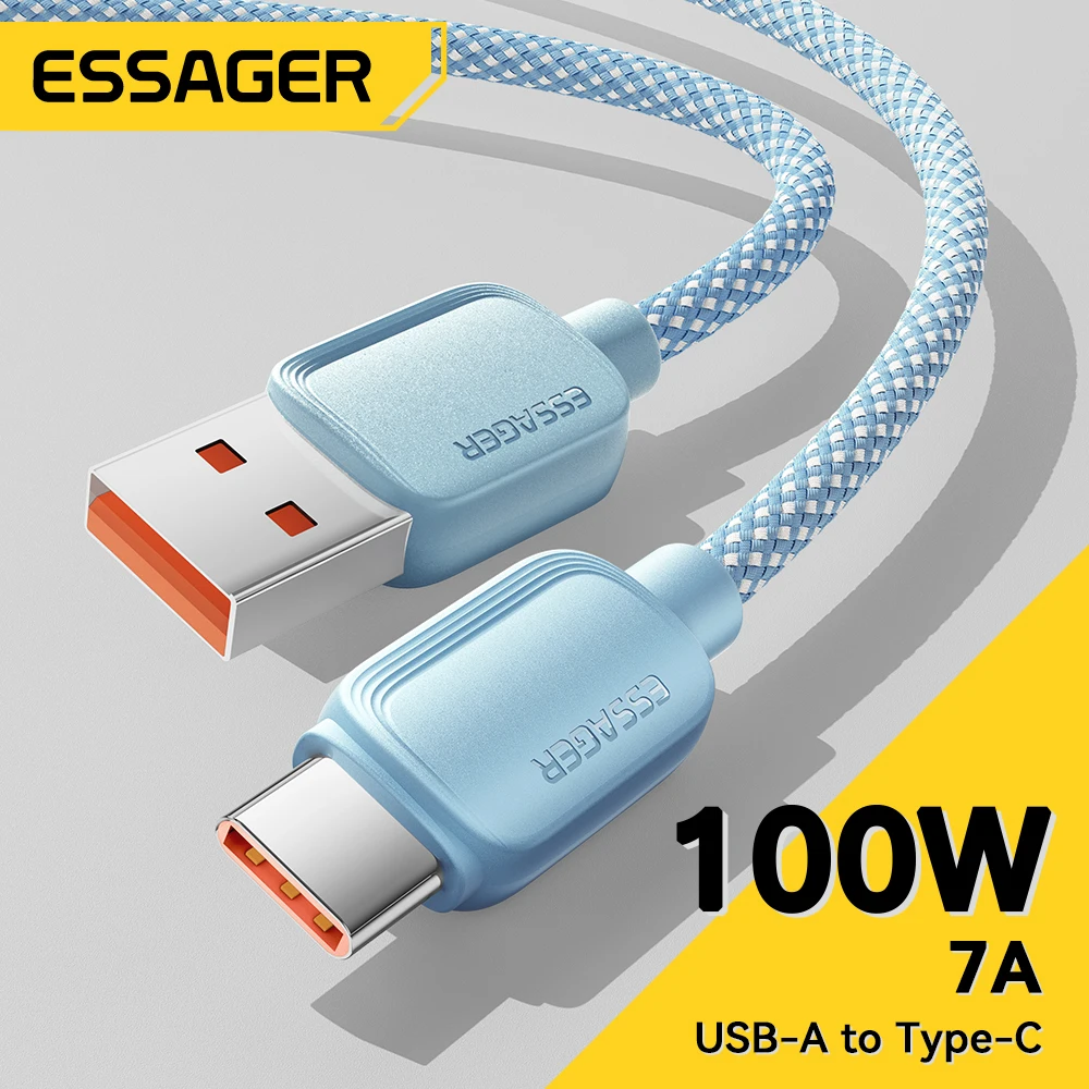 Essager 7A 100W Kabel USB typu C do Huawei Honor 88W PD Szybkie ładowanie Ładowarka USB A Kabel do transmisji… Essager 7A 100W Kabel USB typu C do Huawei Honor 88W PD Szybkie ładowanie Ładowarka USB A Kabel do transmisji…