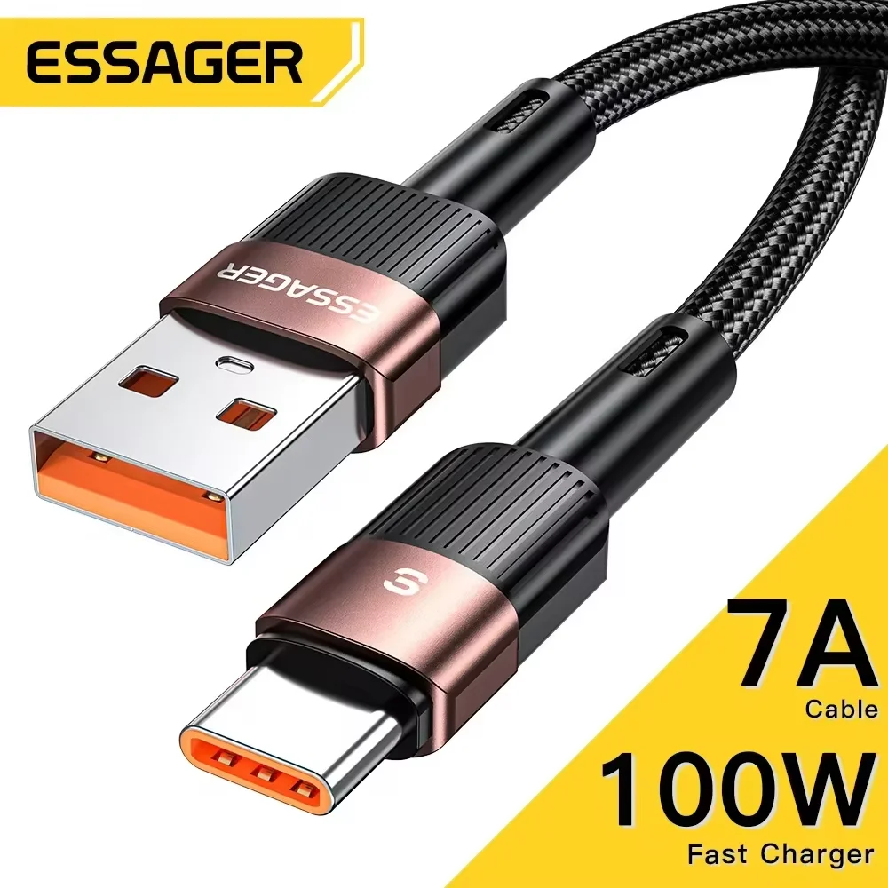 Essager 7A kabel USB typu C dla Realme Huawei P30 Pro 66W szybki przewód ładowania USB-C ładowarka przewód…