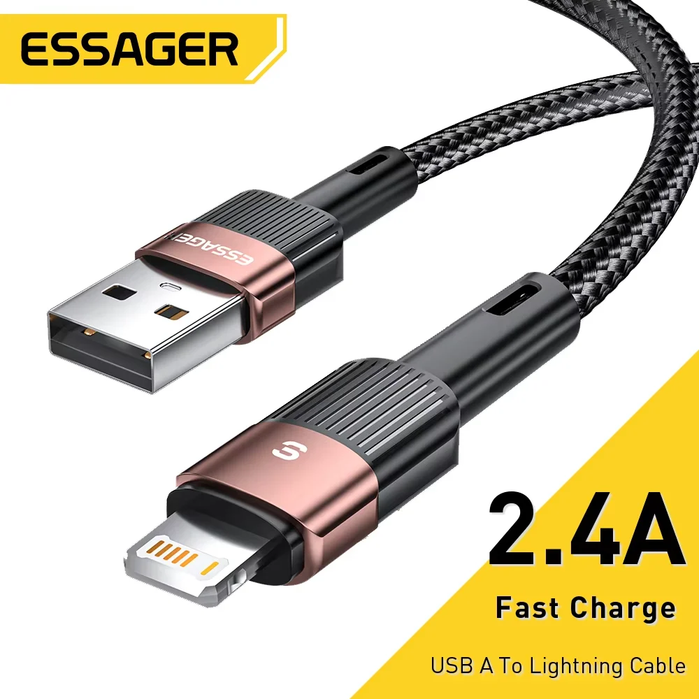Essager Kabel USB do Iphone14 13 12 11 Pro Max Xs Xr X SE 8 7 6 Plus Szybkie ładowanie Linia danych telefonu…