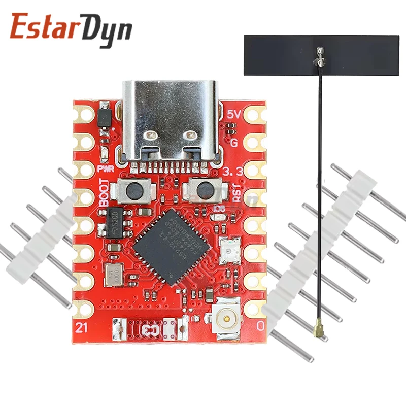 EstarDyn 1/2 SZT. Płytka Rozwojowa ESP32-C3 SuperMini Plus WiFi Bluetooth ESP32 C3 Super mini V2.0 Czerwona… EstarDyn 1/2 SZT. Płytka Rozwojowa ESP32-C3 SuperMini Plus WiFi Bluetooth ESP32 C3 Super mini V2.0 Czerwona…