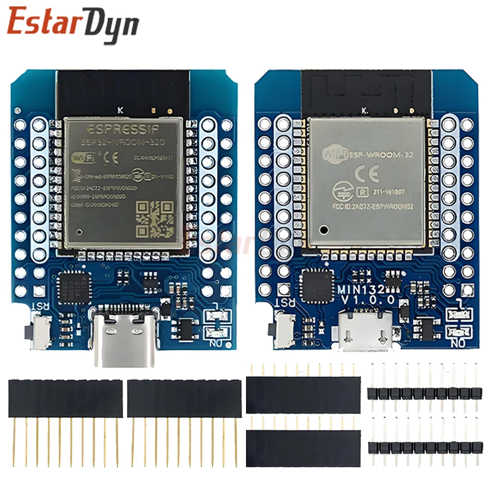Estardyn D1 Mini ESP32 ESP-32 WiFi+Bluetooth Płytka Rozwojowa Internetu Rzeczy oparta na ESP8266, w pełni…
