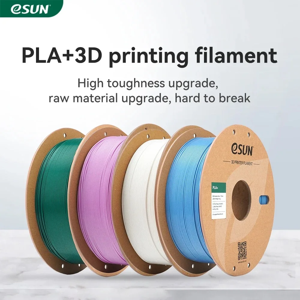 ESUN PLA+ 1.75mm 3D Printer Filament Dimensional Accuracy +/- 0.03mm 1KG Spool 3D Printing Material For… ESUN PLA+ 1.75mm 3D Printer Filament Dimensional Accuracy +/- 0.03mm 1KG Spool 3D Printing Material For…