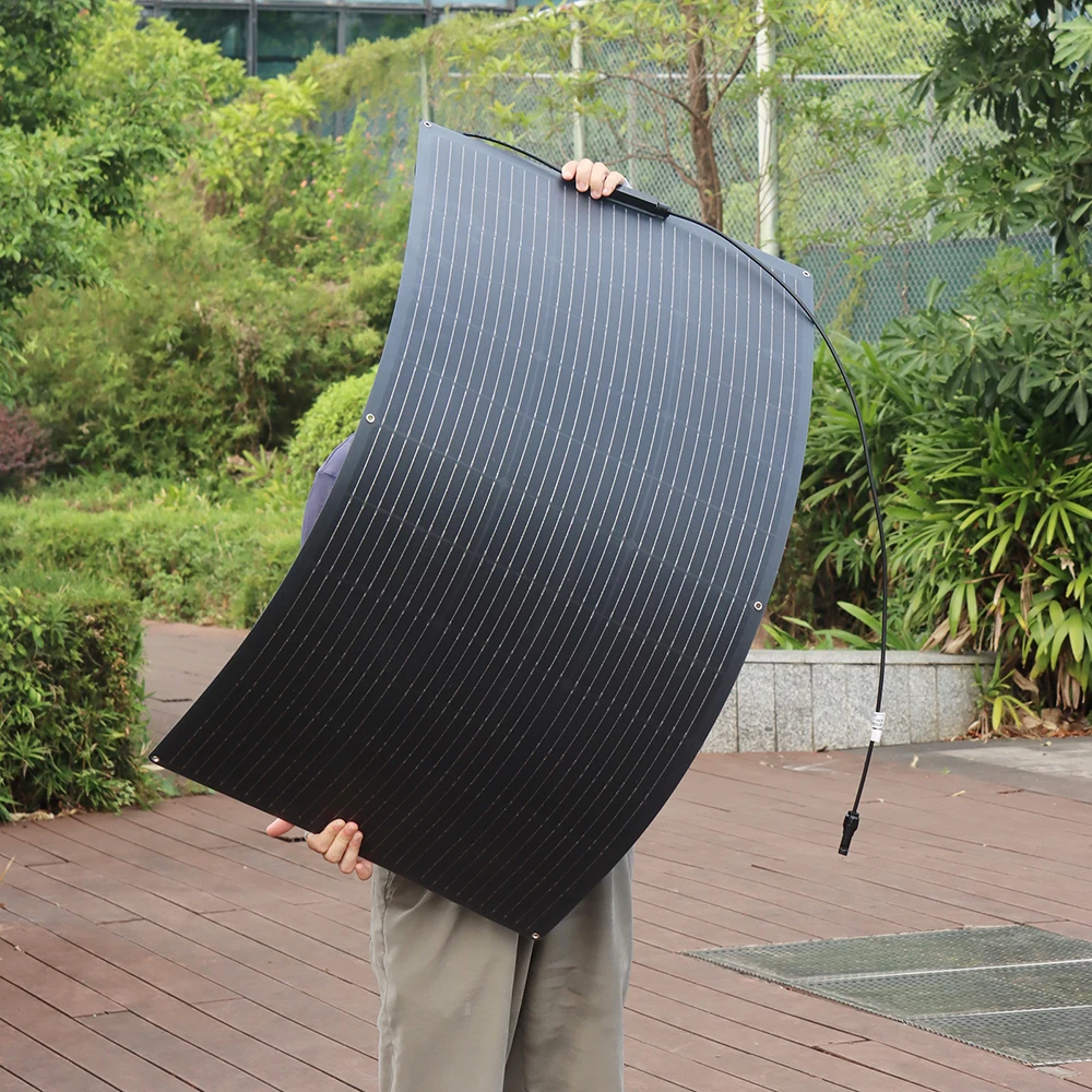 ETFE/PET Półelastyczny panel słoneczny 150W 19.8V balkon fotowoltaiczny PV 150 Watt Panel ładowania… ETFE/PET Półelastyczny panel słoneczny 150W 19.8V balkon fotowoltaiczny PV 150 Watt Panel ładowania…