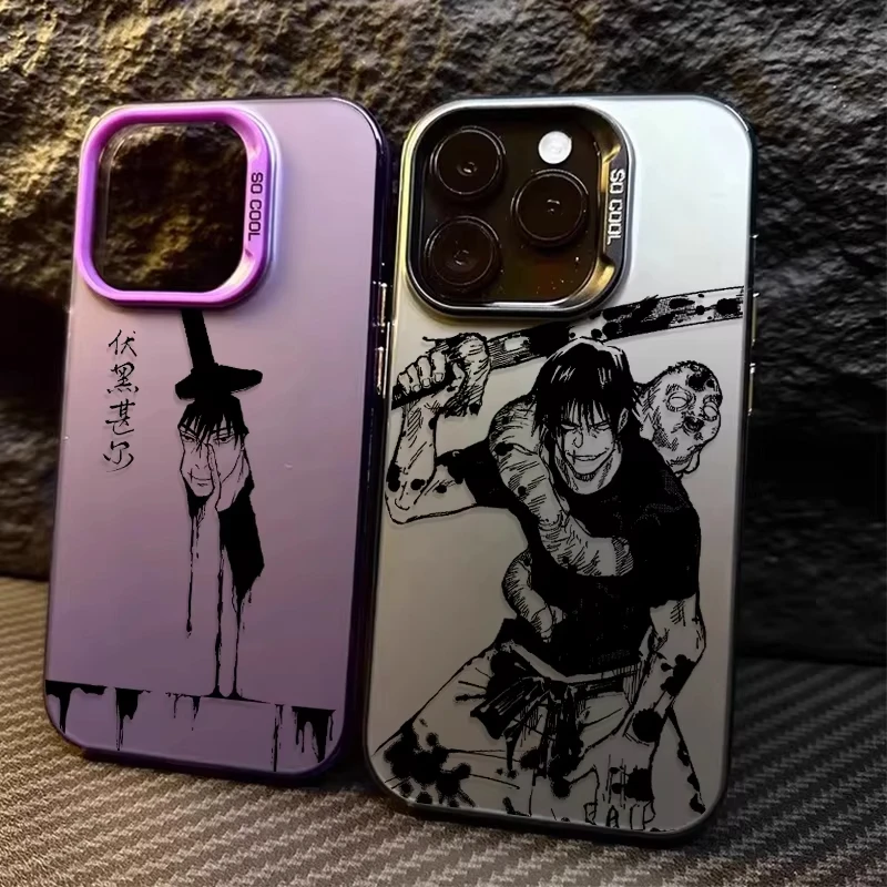 Etui Anime Jujutsu Kaisen Matowe na iPhone 17 Air 16 E 15 14 Plus 13 12 Mini 11 Pro Max Akrylowe Silikonowe…