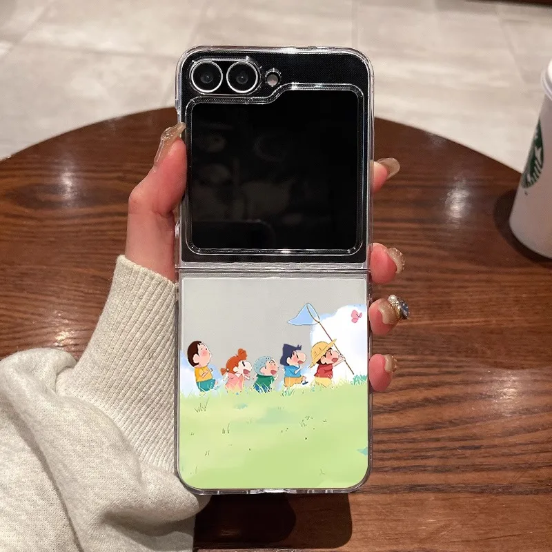 Etui C-Crayon S-ShinChan Transparent Case dla Samsung Galaxy Z Flip 7 6 5 4 3 2 1 Silicone Soft Edge Cover… Etui C-Crayon S-ShinChan Transparent Case dla Samsung Galaxy Z Flip 7 6 5 4 3 2 1 Silicone Soft Edge Cover…