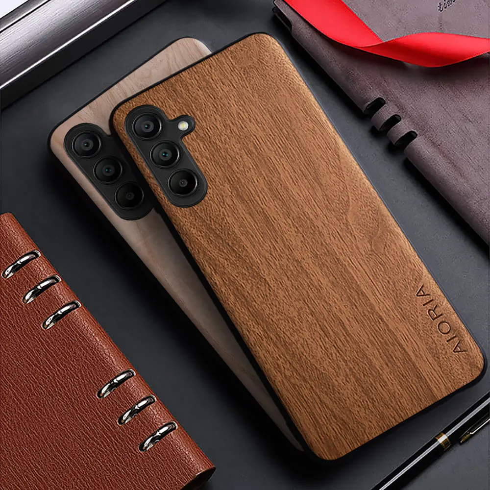Etui do Samsung Galaxy A16 A26 A36 A56 A15 A25 A35 A04 A04S A05 A05S A06 A30S A50S 4G 5G funda bambus drewno…