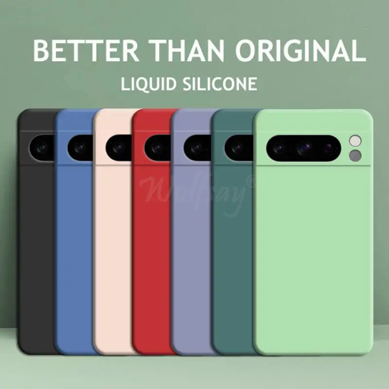 Etui na Google Pixel 8 Pro, Pokrowiec na Pixel 10 Pro, Silikonowa obudowa z płynnej gumy, Ochronne etui TPU na…