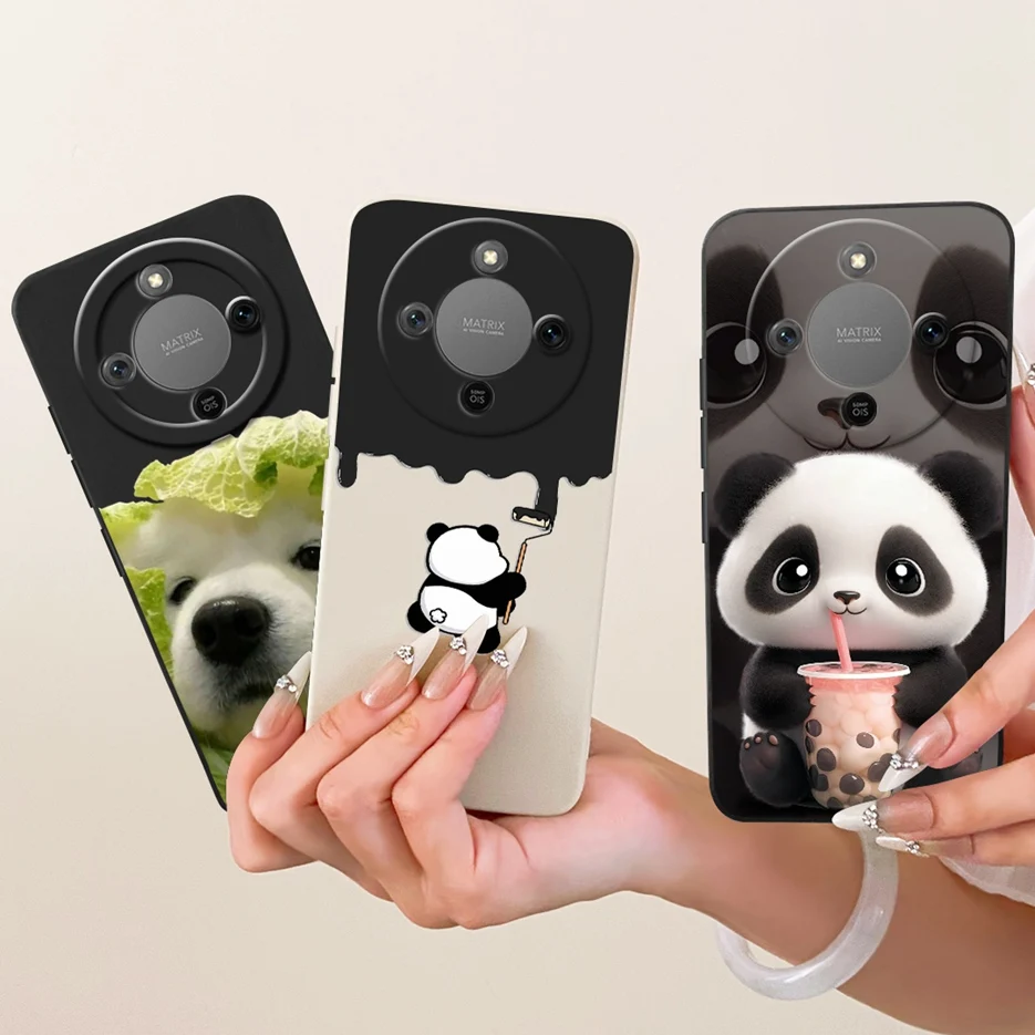 Etui na Honor Magic 8 Lite Honor X9d MTN-NX1 Śliczny piesek panda kreskówka silikonowe etui na Honor X70 X 70… Etui na Honor Magic 8 Lite Honor X9d MTN-NX1 Śliczny piesek panda kreskówka silikonowe etui na Honor X70 X 70…