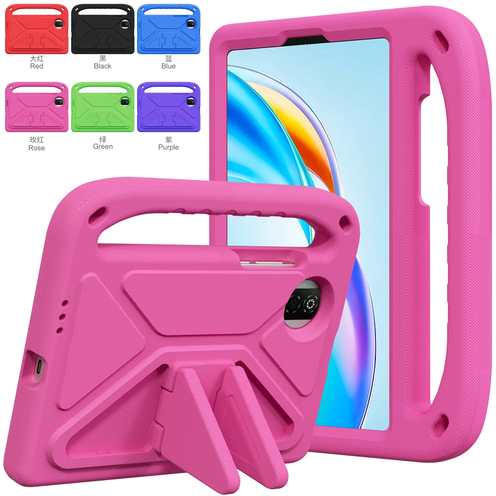 Etui na Honor Pad X7 8.7 cala 2025 JMS-W09, odporne na wstrząsy, z uchwytem dla dzieci, z materiału EVA, z…