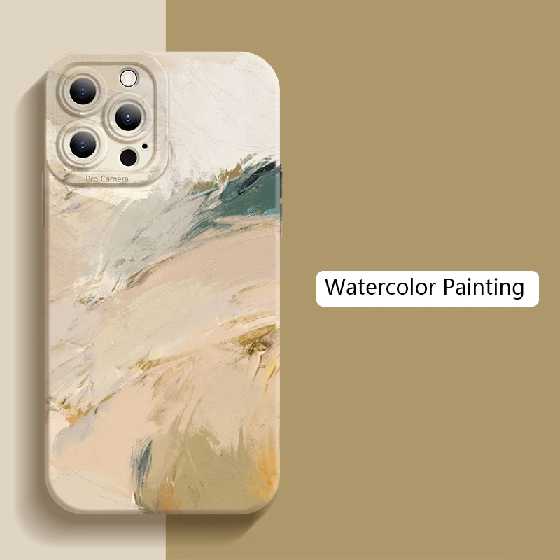 Etui na iPhone 17 11 12 13 14 15 16 Pro Max 7 8 16 Plus 17 Air Rainbow Shockproof Matte Soft Silicone Cover