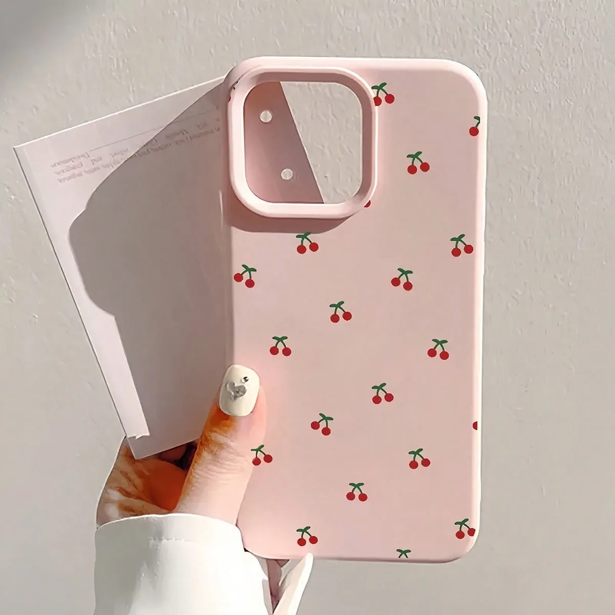 Etui na iPhone 17 16 15 14 13 12 11 Pro Max, urocze, silikonowe etui na telefon z grafiką wiśni, miękkie etui…