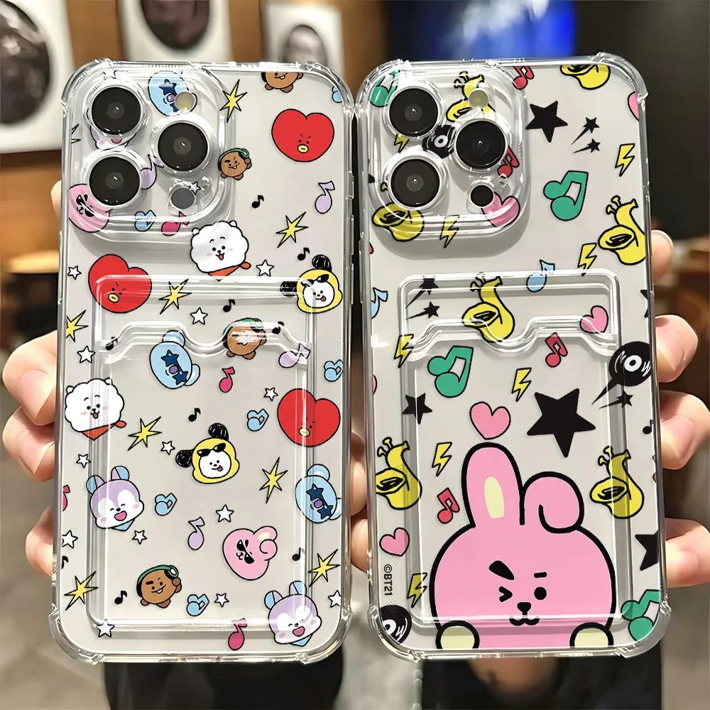 Etui na karty z motywem kreskówkowym B-BTS do iPhone 17e 17 16e 16 15 14 13 12 11 Mini Pro Max X XR XSMax 7 8… Etui na karty z motywem kreskówkowym B-BTS do iPhone 17e 17 16e 16 15 14 13 12 11 Mini Pro Max X XR XSMax 7 8…