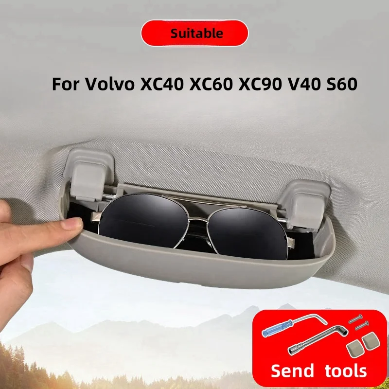 Etui na okulary do Volvo XC40 XC60 XC90 V40 S60 ABS Samochodowy uchwyt na okulary przeciwsłoneczne Pudełko do… Etui na okulary do Volvo XC40 XC60 XC90 V40 S60 ABS Samochodowy uchwyt na okulary przeciwsłoneczne Pudełko do…