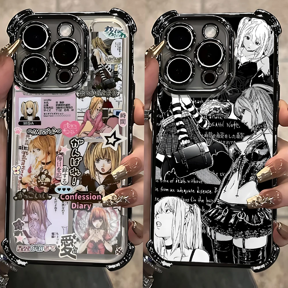 Etui na telefon Anime Cute Misa Amane z powłoką galwaniczną na iPhone 17 16e 16 15 14 13 12 11 Pro Max X XR 7… Etui na telefon Anime Cute Misa Amane z powłoką galwaniczną na iPhone 17 16e 16 15 14 13 12 11 Pro Max X XR 7…