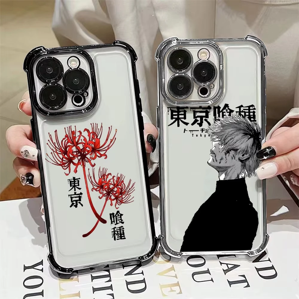 Etui na telefon Anime Tokyo Ghoul z powłoką galwaniczną na iPhone 17 Air 16 e 15 14 13 12 11 Pro Max Plus Mini… Etui na telefon Anime Tokyo Ghoul z powłoką galwaniczną na iPhone 17 Air 16 e 15 14 13 12 11 Pro Max Plus Mini…
