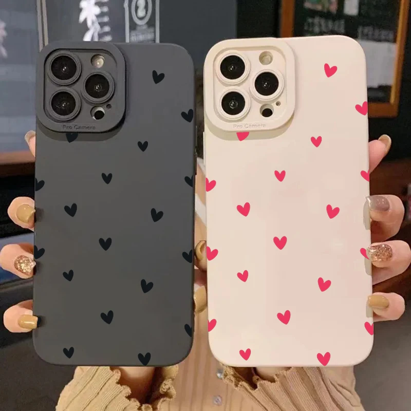 Etui na telefon Black Love Heart do iPhone 17 16 14 15 13 12 11 Pro Max X XR XS 7 8 15 16 Plus SE Shockproof… Etui na telefon Black Love Heart do iPhone 17 16 14 15 13 12 11 Pro Max X XR XS 7 8 15 16 Plus SE Shockproof…