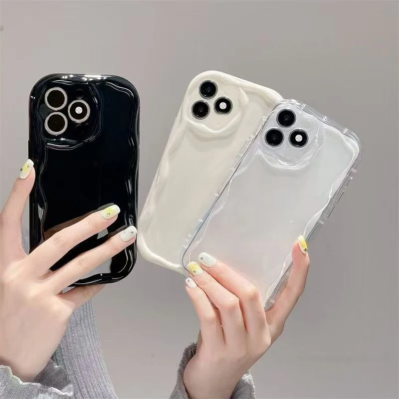 Etui na telefon Honor X5c, etui Honor X5c Plus, przezroczyste etui z miękkiego TPU z falistym wzorem na Honor… Etui na telefon Honor X5c, etui Honor X5c Plus, przezroczyste etui z miękkiego TPU z falistym wzorem na Honor…