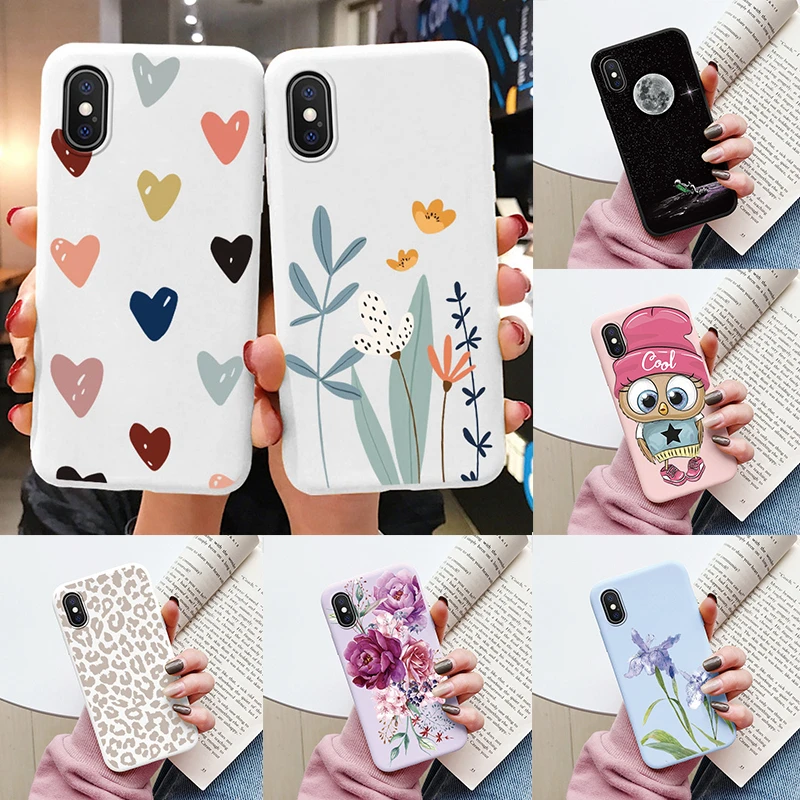 Etui na telefon iPhone X XS MAX XR z kwiatami, miękki silikonowy futerał z uroczym kotem i misiem, tylna… Etui na telefon iPhone X XS MAX XR z kwiatami, miękki silikonowy futerał z uroczym kotem i misiem, tylna…
