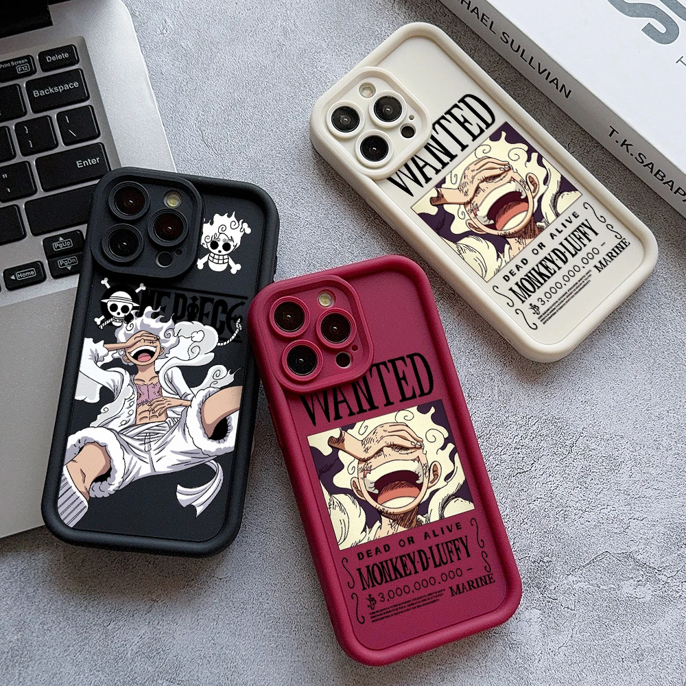 Etui na telefon Luffys Nika Wanted do Apple iPhone 17 Air 16 16e 15 14 Plus 13 12 11 Pro Max X Xs XR 8, miękka…