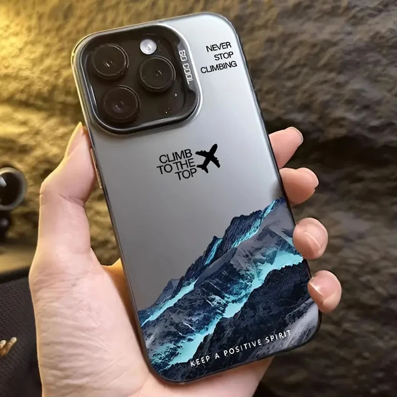 Etui na telefon Mountain Peak Aircraft do iPhone 17 16 14 15 11 12 13 Pro Max 16E 7 8 15 16 Plus 17 Air…