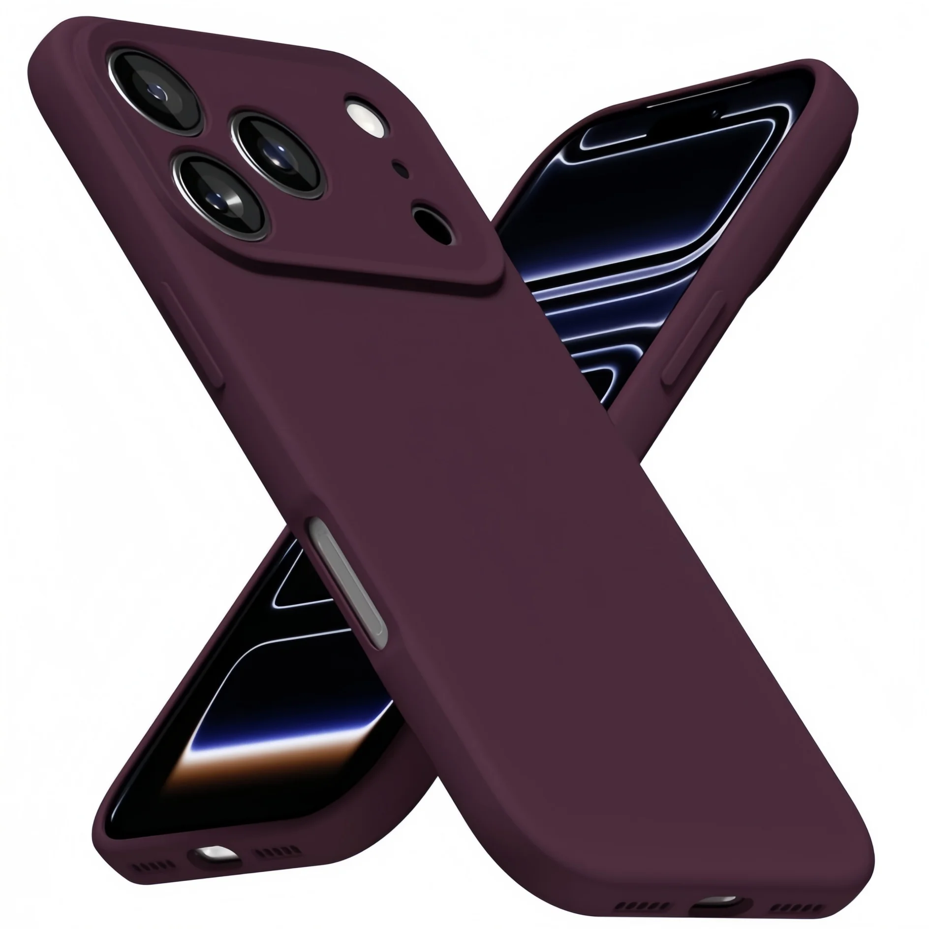 Etui na telefon Noble Fashion Solid Colour Shockproof Protective Liquid Silicone do iPhone’a 17 Pro Max / 17…