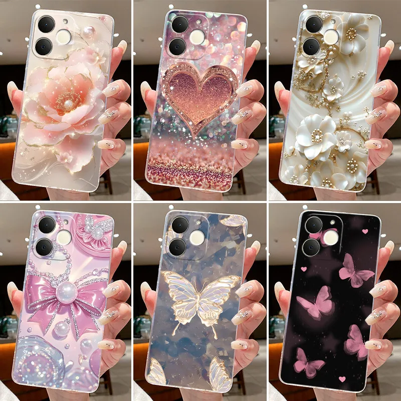 Etui na telefon Realme Note 70T 4G 70 Narzo 80 Lite 4G, wzór kwiaty i motyle, miękki silikonowy przezroczysty… Etui na telefon Realme Note 70T 4G 70 Narzo 80 Lite 4G, wzór kwiaty i motyle, miękki silikonowy przezroczysty…