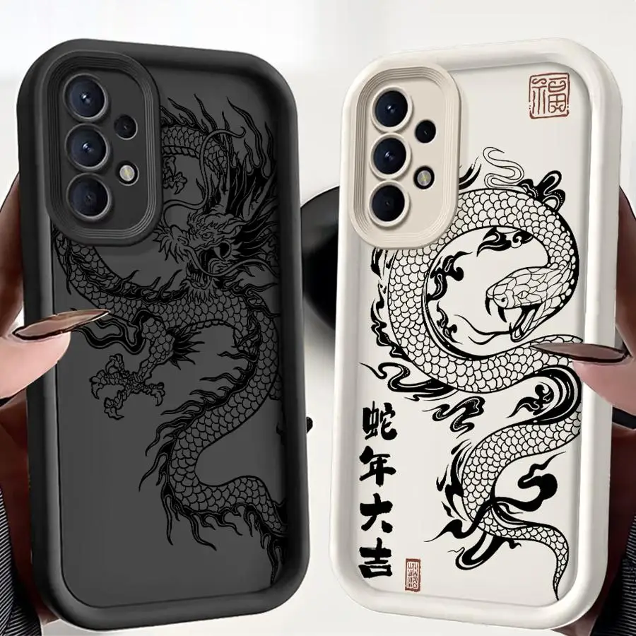 Etui na telefon Samsung Galaxy A16 A34 A12 A14 A32 A23 A26 A56 A15 A51 A73 A53 A54 Soft Cover Shell Black…
