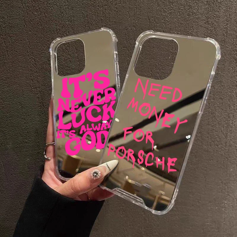 Etui na telefon z graffiti, akrylowe, lustrzane, odporne na wstrząsy, do iPhone 17 16 11 12 13 14 15 Pro Max…