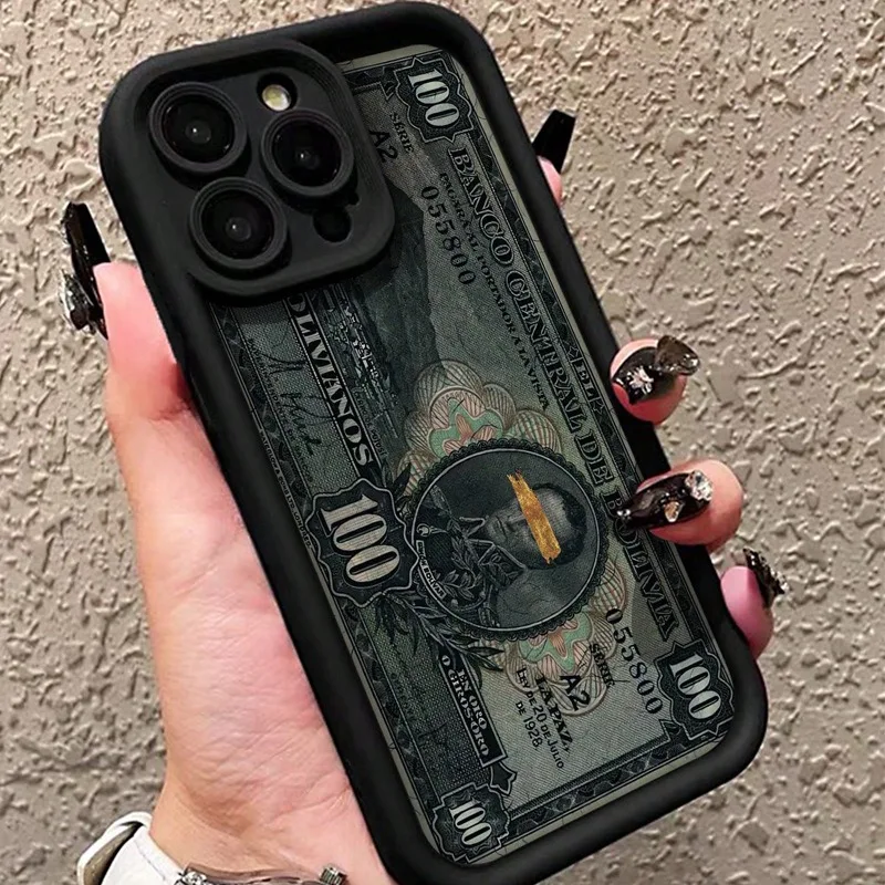Etui na telefon z grafiką ilustracji banknotu dolara do iPhone 16 15 14 Plus 13 12 11 Pro MAX Silikonowe… Etui na telefon z grafiką ilustracji banknotu dolara do iPhone 16 15 14 Plus 13 12 11 Pro MAX Silikonowe…