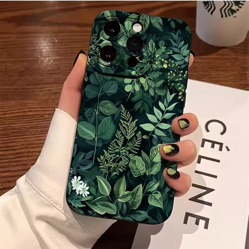 Etui na telefon z motywem liści palmowych, roślin i kwiatów dla Xiaomi Mi 15T 13T 14 11 Lite 12T 14T Pro, etui…