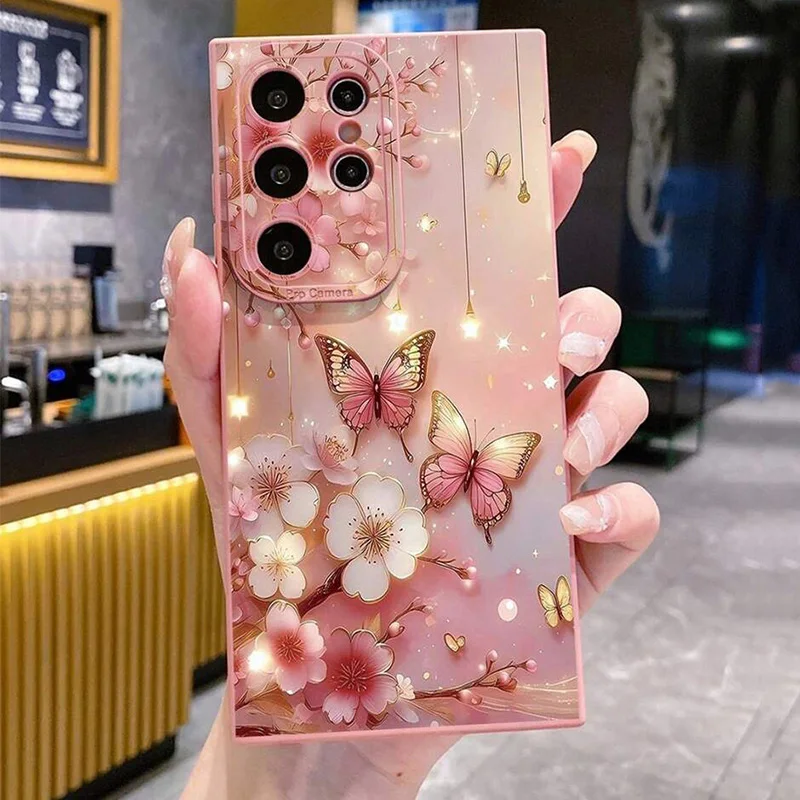 Etui na telefon z motywem motyli i kwiatów dla Samsung Galaxy A56 A16 A15 A35 A55 A34 A54 A33 A53 S26 S25 S23… Etui na telefon z motywem motyli i kwiatów dla Samsung Galaxy A56 A16 A15 A35 A55 A34 A54 A33 A53 S26 S25 S23…